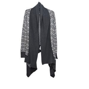 Banana Republic Factory Fair Isle Waterfall Cardigan Large